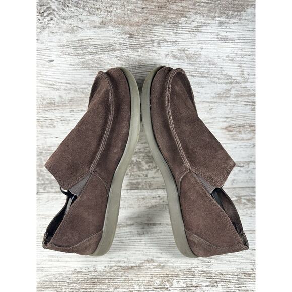 Men\'s Crocs Santa Cruz Brown Suede Slip On Loafers Sz 8 EUC! main image 4